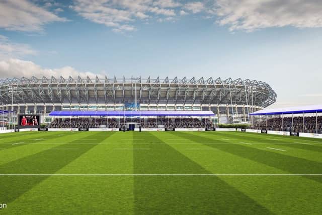 The proposed new stadium at BT Murrayfield