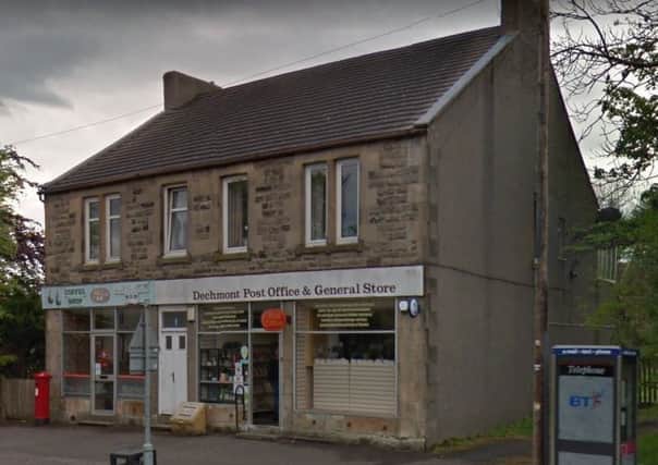 The late night raiders targeted the post office in Dechmont. Picture: Google Street View