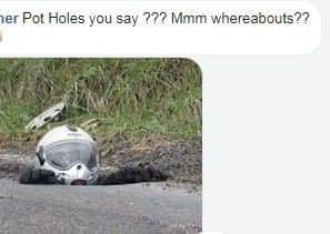 One reader poked fun at the number of potholes in the Capital