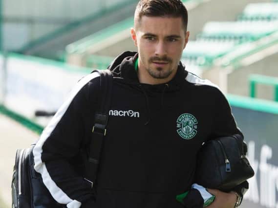 Bags packed: Hibs striker Jamie Maclaren is finally off to the World Cup