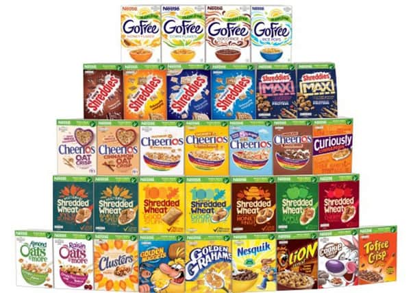 A number of sugary cereals could be banned.