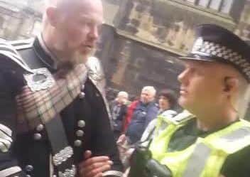 Piper John McDonald was arrested on the Royal Mile. Picture: Courtesy of Sun Picture Desk