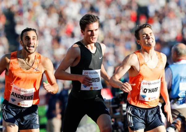 Chris O'Hare, right, was victorious in Oslo