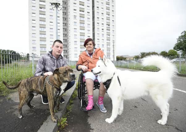 Residents of Greendykes House Shaun James Brown and Sarah Gill where a number of fires have started recently and have left the residents scared for their lives