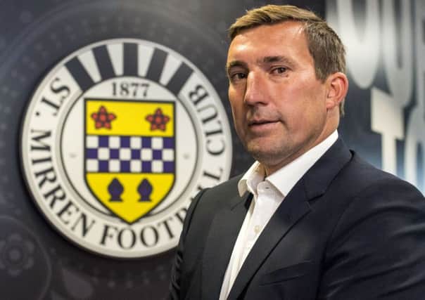 Alan Stubbs is unveiled as St Mirren's new manager. Pic: SNS