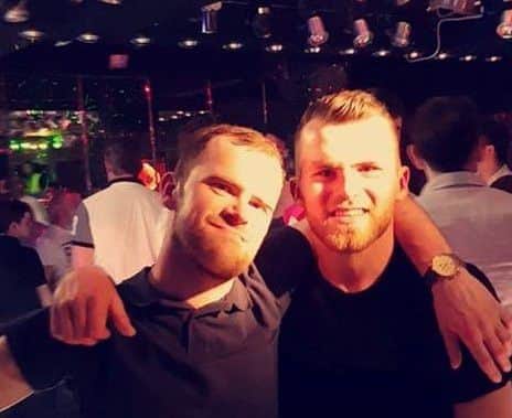 Callum Smith, pictured here with Jonathan, is appealing to the driver of the Audi A3 to hand themselves in