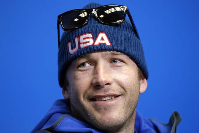 United States' Bode Miller during the U.S. ski team's news conference at the Gorki media center at the Sochi 2014 Winter Olympics. (AP Photo/Christophe Ena)
