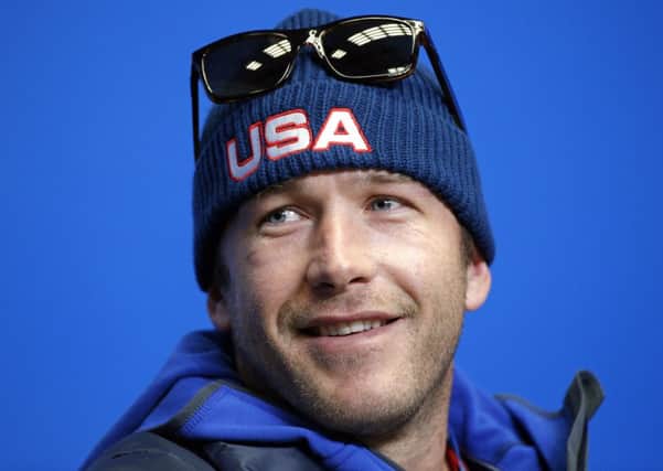 United States' Bode Miller during the U.S. ski team's news conference at the Gorki media center at the Sochi 2014 Winter Olympics. (AP Photo/Christophe Ena)