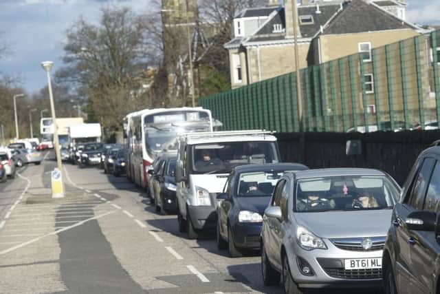 Cabling work is being carried out on Queensferry Road