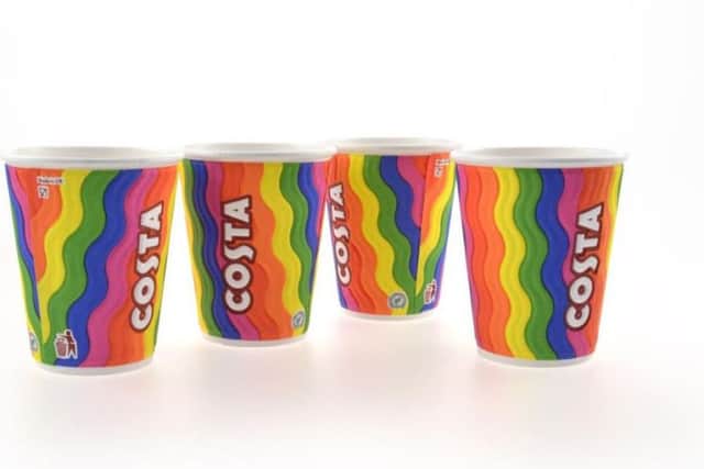 Costa is launching rainbow cups ahead of Pride 2018.