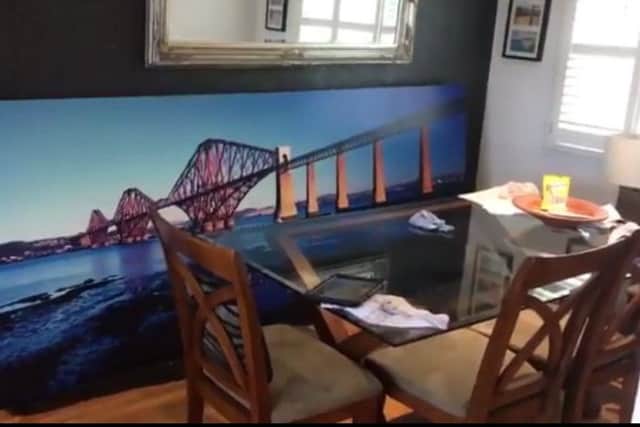 The huge picture of the Forth rail bridge bought by granddad Stuart Slicer