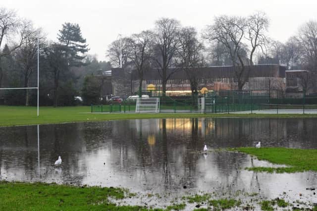 Flooding in Inverleith park