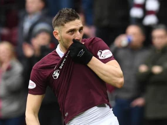 Winger David Milinkovic is close to a Hearts return