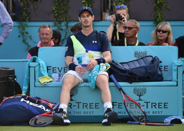 Andy Murray is now pondering his next tournament after losing to Nick Kyrgios. Pic: Getty