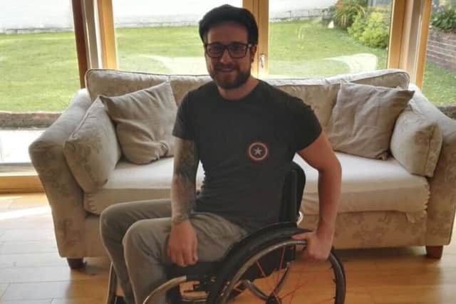 Rich Osborn is raising money for the spinal cord injury charity Back Up