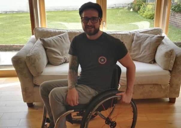 Rich Osborn is raising money for the spinal cord injury charity Back Up