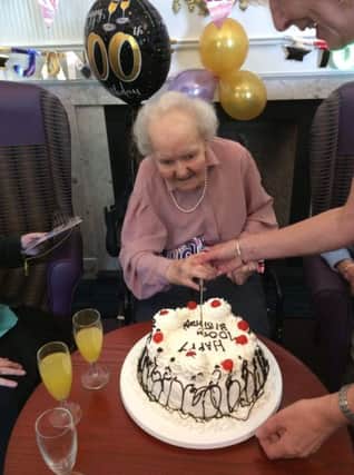 Janet Hunter celebrates her 100th birthday