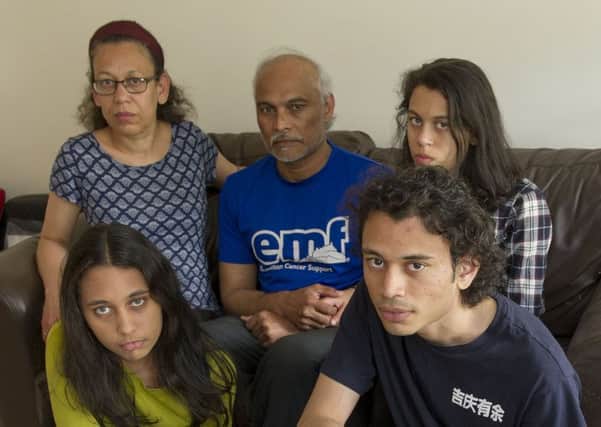 Peter Dipnarine and his family under threat of being deported. 
Picture Ian Rutherford