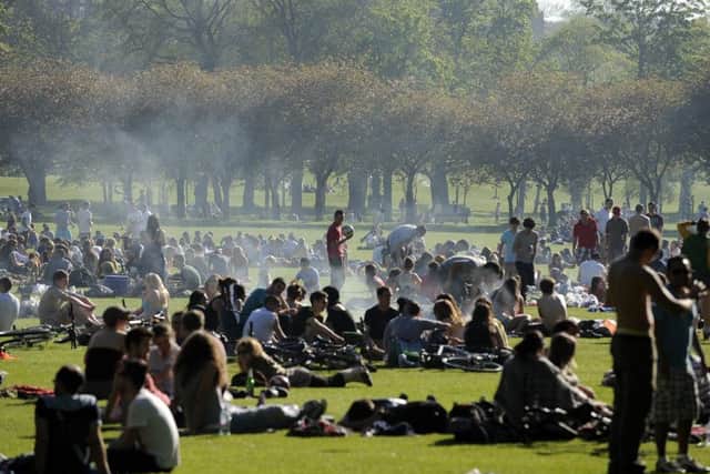 The Meadows will be busy today as temperatures soar. Picture: Phil Wilkinson