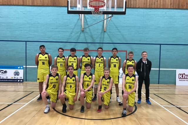 West Edinburgh Warriors. 
Basketball team

U16 team.
