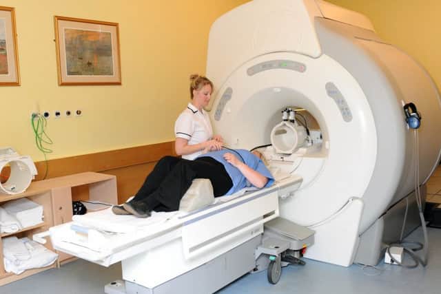 An MRI scanner makes quite a racket when you are inside, but Susan Morrison managed to fall asleep