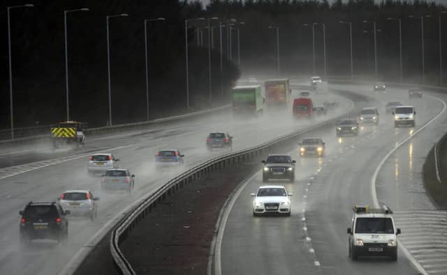 The M8 motorway near Livingston, close to where the fatal collision happened