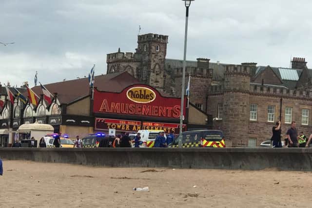Police and coastguard arrived on the scene. Picture: Liwia Bielecka