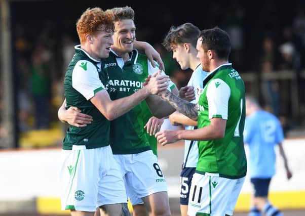 Simon Murray was on target in Hibs' friendly win over Berwick. Picture: SNS/Paul Devlin