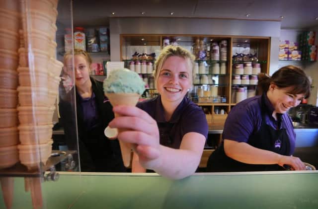 Rachel Murdoch from Luca's ice cream shop
 in Musselburgh. 
Picture: Stewart Attwood