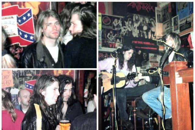 A series of previously unseen photos of Nirvana's gig at The Southern bar have been published. Pictures: Copyright Alan Edwards - All Rights Reserved