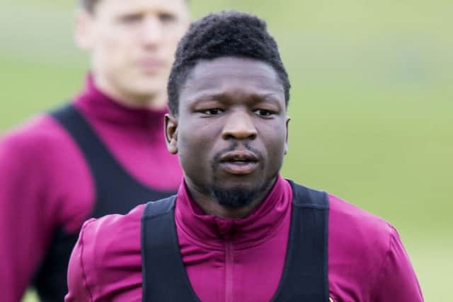 Danny Amankwaa's fitness levels are well below that of his Hearts team-mates