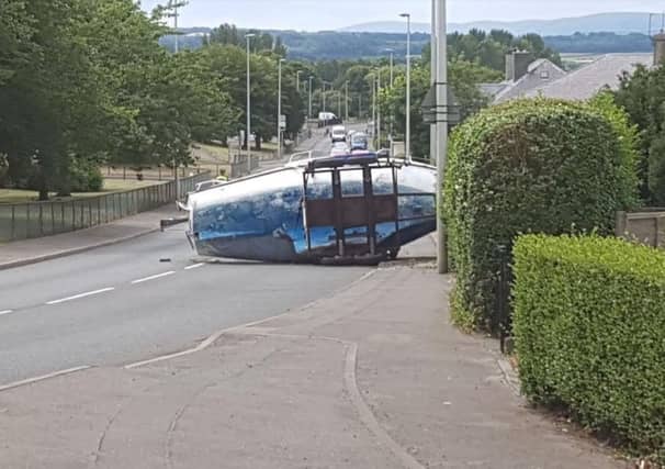 The upturned boat. Pic by Ian Burnett
