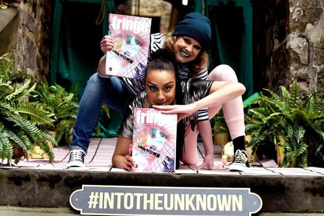Fringe fancers Emma Hamilton and Claricia Kruith ahead of the official launch of the Edinburgh Festival Fringe 2018. Picture: Lisa Ferguson