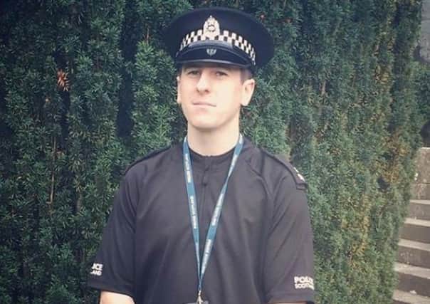 PC Rhys Prentice died when his motorbike collided with a car on the A7. Picture: Police handout