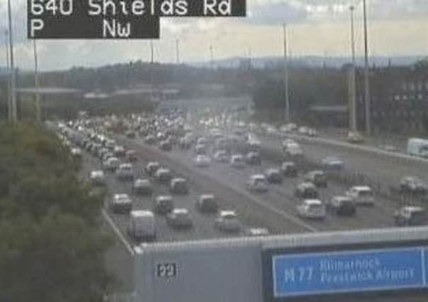 Traffic on the M8. Picture: Traffic Scotland