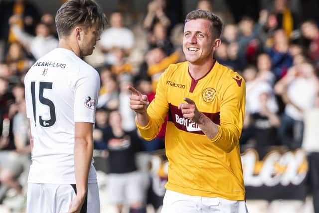 Elliott Frear bagged a hat-trick for Motherwell