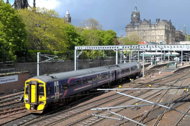 One in every six trains are late into Edinburgh Waverley. Picture: Jane Barlow