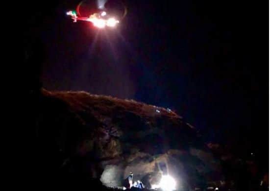 The rescue operation. Picture; RNLI