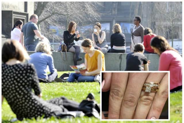 Shop worker Diana Kokoreva misplaced the gold ring at St Andrew Square. Picture: TSPL/Contributed