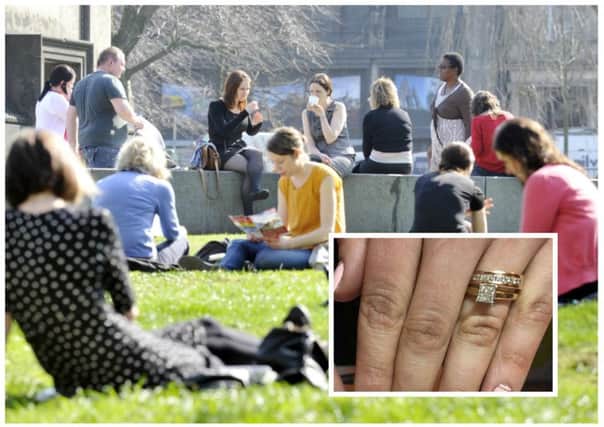 Shop worker Diana Kokoreva misplaced the gold ring at St Andrew Square. Picture: TSPL/Contributed