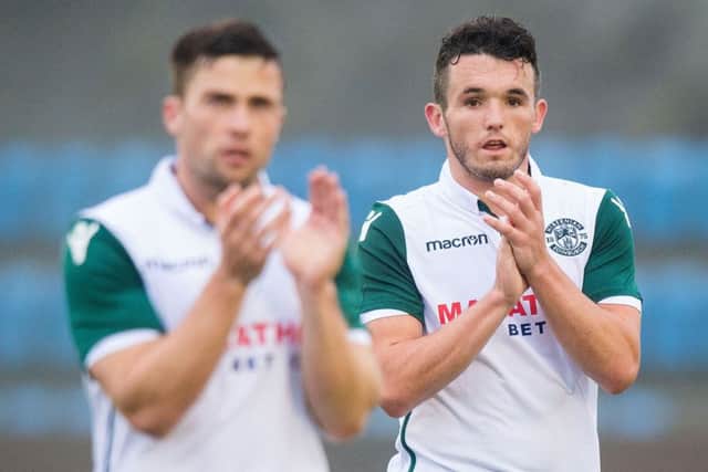 John McGinn started the game for Hibs amid interest from Celtic. Picture: SNS