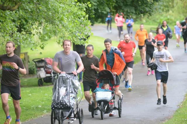 Runners meet at Figgate Park every Saturday morning come rain or shine. Picture: Jon Savage