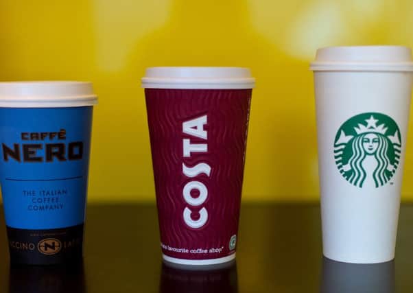 Coffee chains can afford to dabble with alternatives to plastic. Picture: Getty