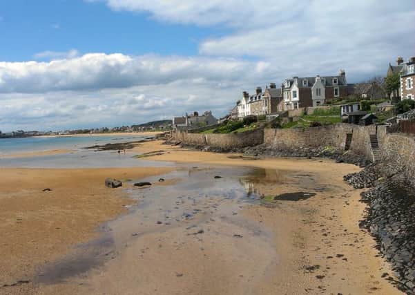 The beach at Elie in Fife
