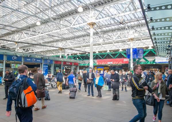 Is Waverley Station as welcome a sight for visitors as it is for Edinburgh people arriving home? Picture: Ian Georgeson