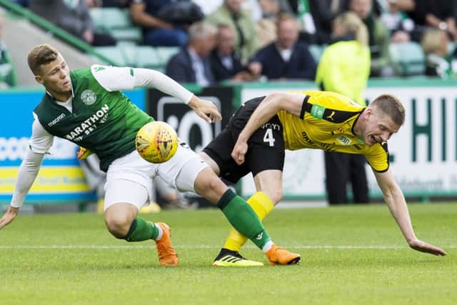 Hibs defeated NSI Runavik of the Faroe Islands 12-5 on aggregate to set up a clash with Asteras Tripolis of Greece. Picture: SNS Group