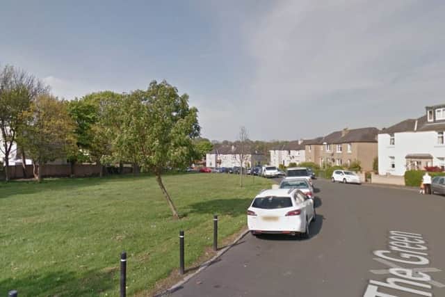 The attack took place in The Green in the Davidson Mains area of the city late on Saturday night. Picture: Google Maps