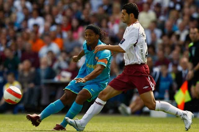 Ronaldinho scored twice for Barca
