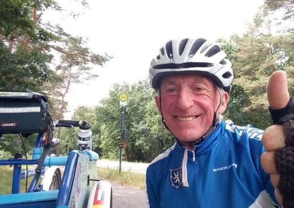 Len Collingwood smashed the current record of 1600 miles by cycling from Scotland to Berlin.