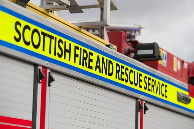 Fire crews extinguished the blaze. Picture: John Devlin